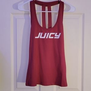 Juicy Black Label Logo Solid Sport Tank Size M